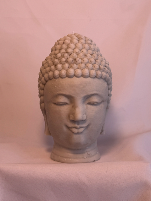 Bougie moulée visage bouddha format moyen 1,2 kg – boo-j