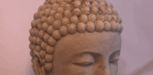 Bougie moulée visage bouddha format moyen 1,2 kg – boo-j