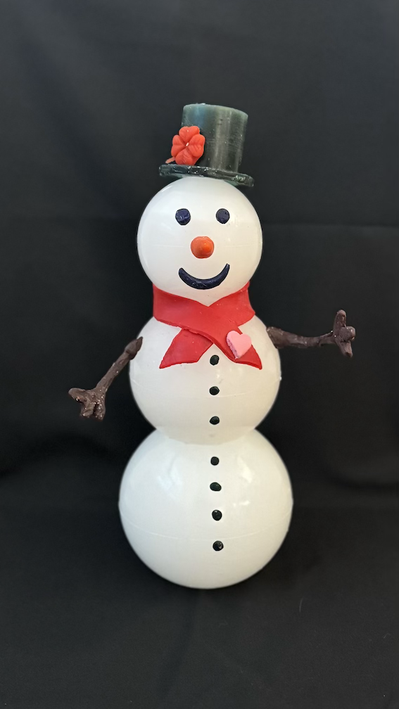 Bonhomme de neige - 4 bougies en 1