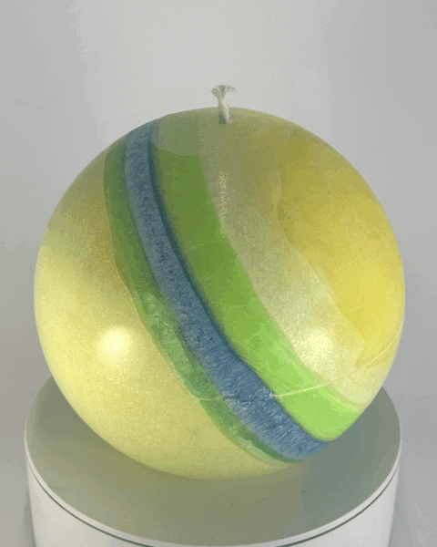 Sphère | 10cm | Collection Bleu Citron