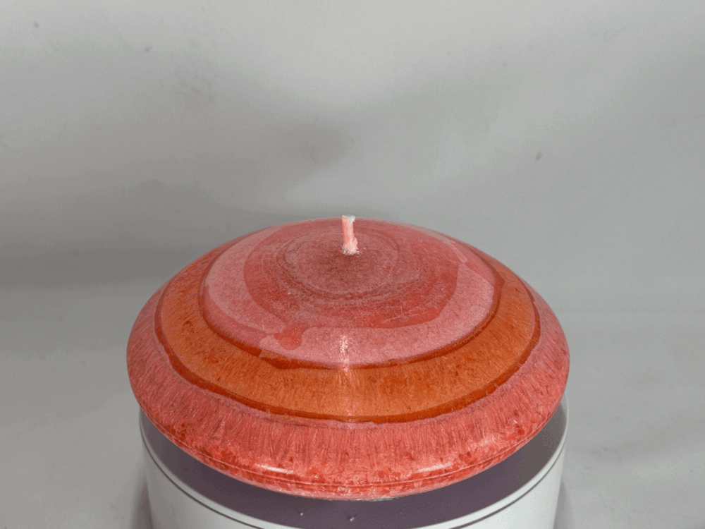 Soucoupe - Bougie colorée orange rose – collection JOY boo-j