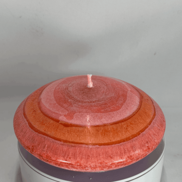 Soucoupe - Bougie colorée orange rose – collection JOY boo-j