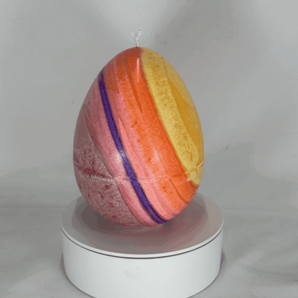 Bougie 13,5 cm colorée orange rose jaune – collection JOY boo-j