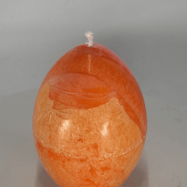 Oeuf 6.5cm | Collection JOY – Bougie artisanale colorée Oeuf 6,5 cm coloré orange rose jaune – collection JOY - boo-j