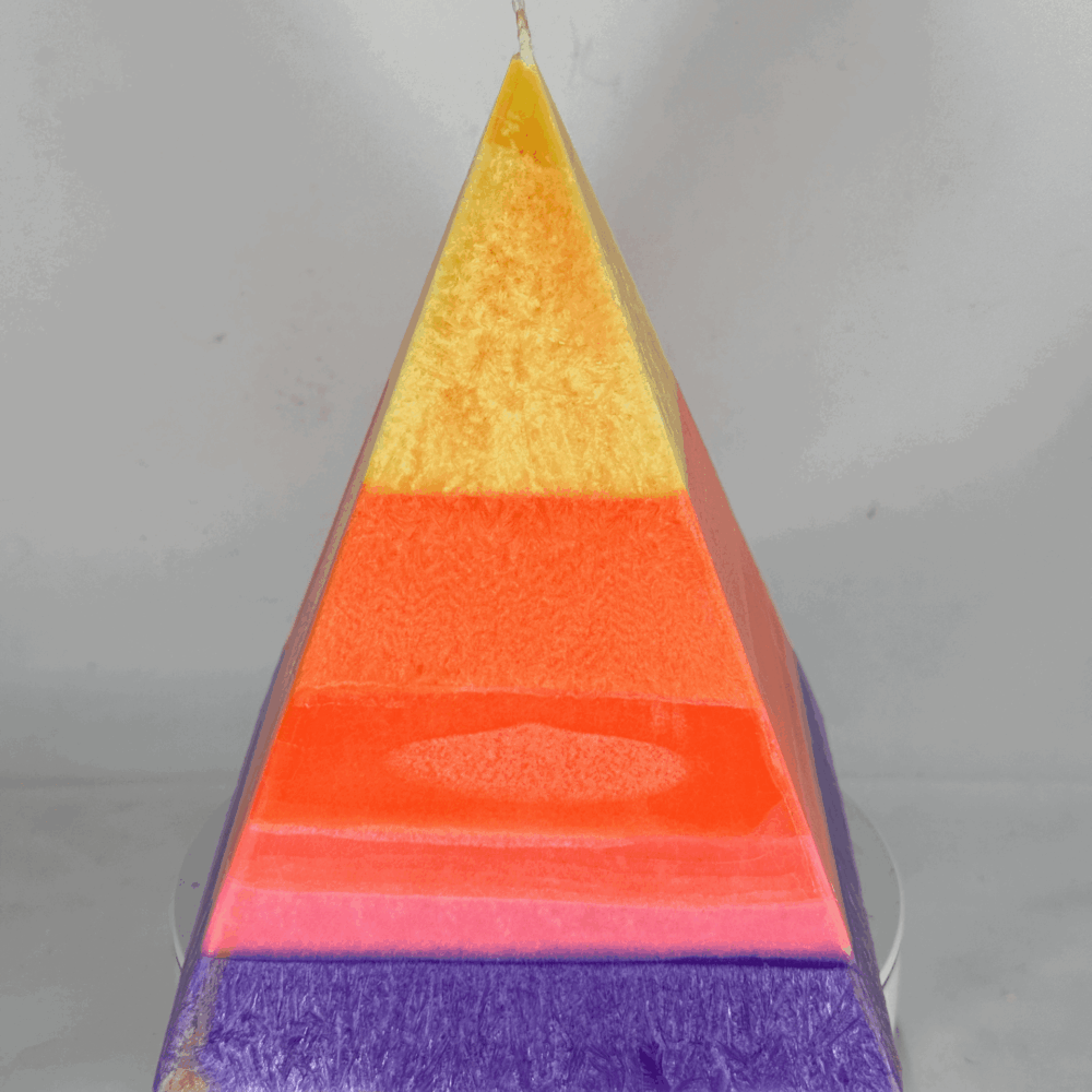 Pyramide 16 cm colorée orange rose jaune – collection JOY boo-j