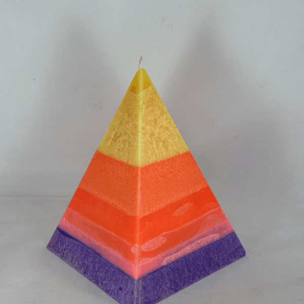 Pyramide 16 cm colorée orange rose jaune – collection JOY boo-j