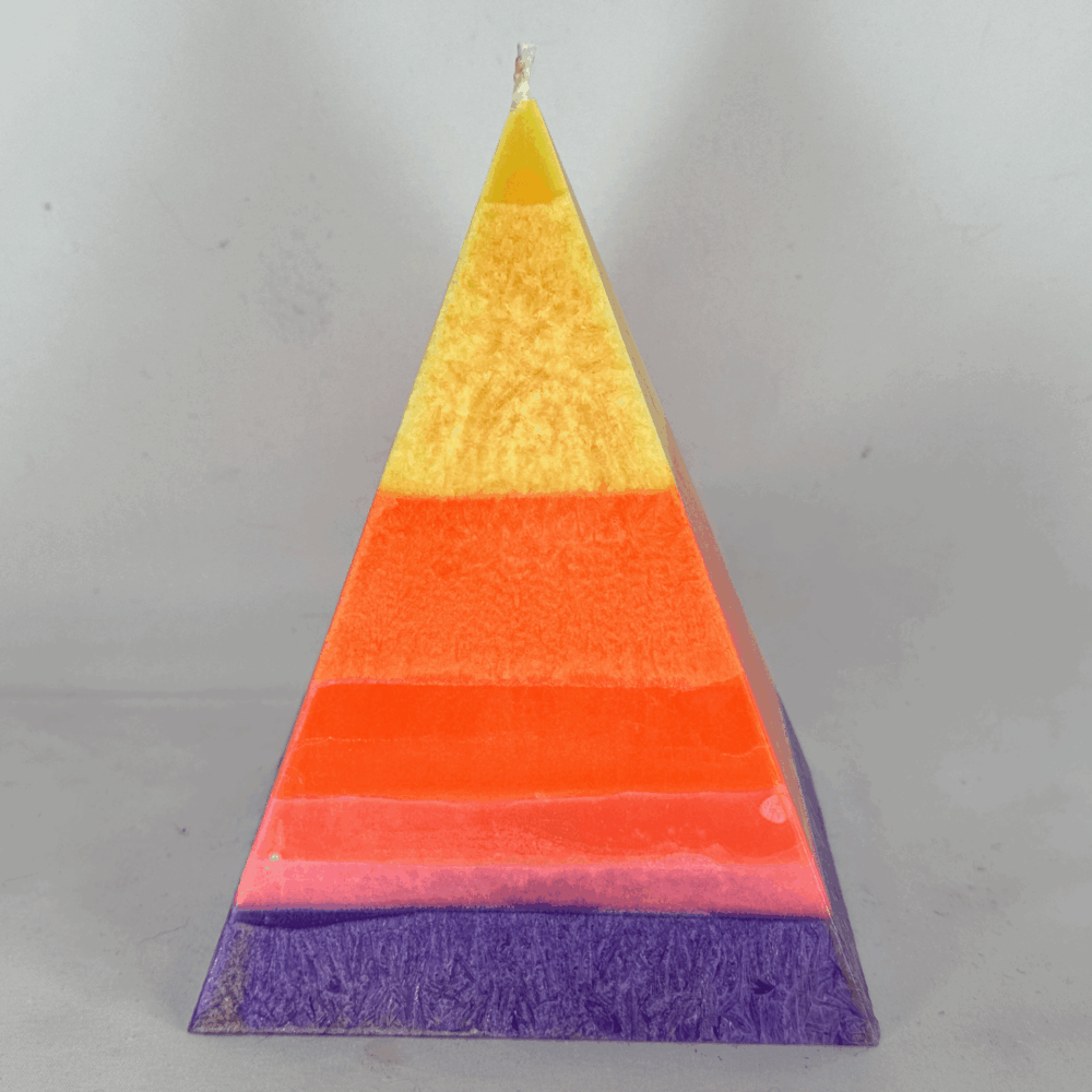 Pyramide 16 cm colorée orange rose jaune – collection JOY boo-j