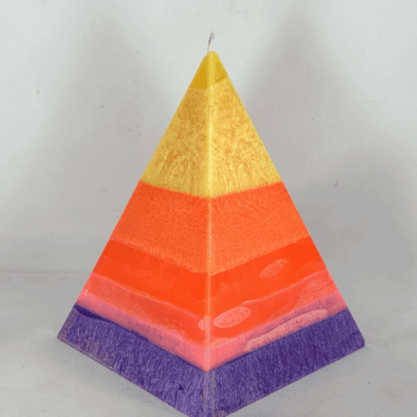 Pyramide 16 cm colorée orange rose jaune – collection JOY boo-j