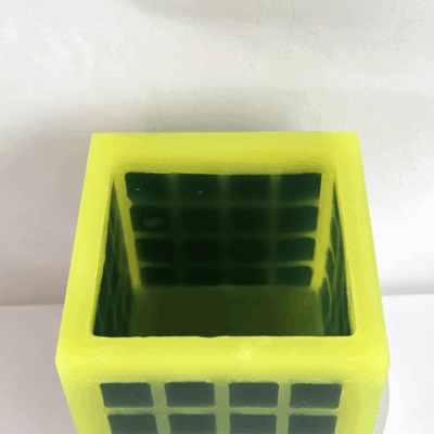Photophore Cube 10cm | Collection Citron Vert Photophore Cube 10cm | Collection Citron Vert