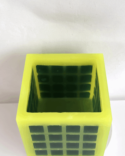 Photophore Cube 10cm | Collection Citron Vert Photophore Cube 10cm | Collection Citron Vert