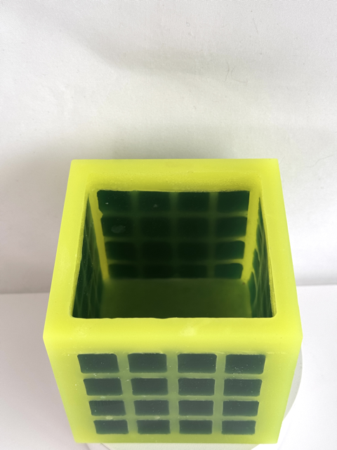 Photophore Cube 10cm | Collection Citron Vert Photophore Cube 10cm | Collection Citron Vert