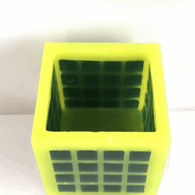 Photophore Cube 10cm | Collection Citron Vert Photophore Cube 10cm | Collection Citron Vert