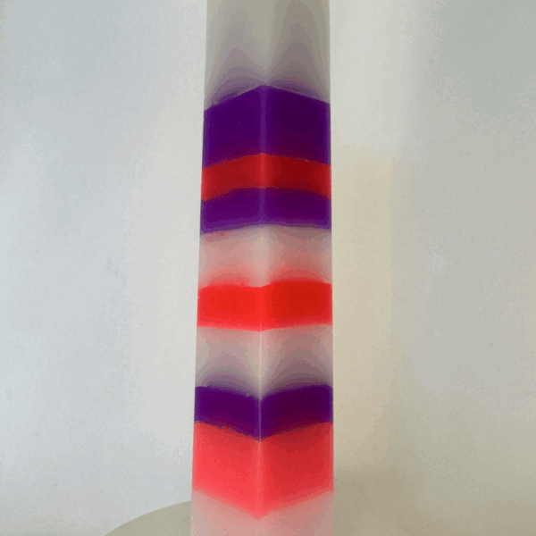 Pilier carré Pink Ladies | 3,8x22 cm