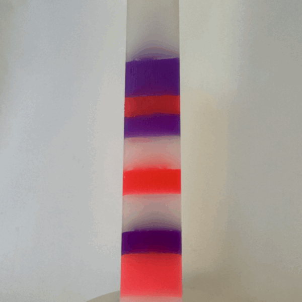 Pilier carré Pink Ladies | 3,8x22 cm