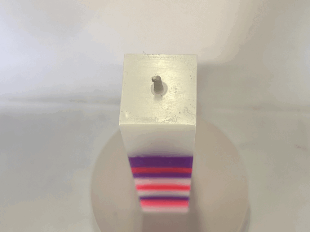 Pilier carré Pink Ladies | 3,8x22 cm