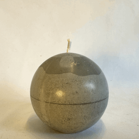 Sphère 6.5cm | Cire d’Olive Grise