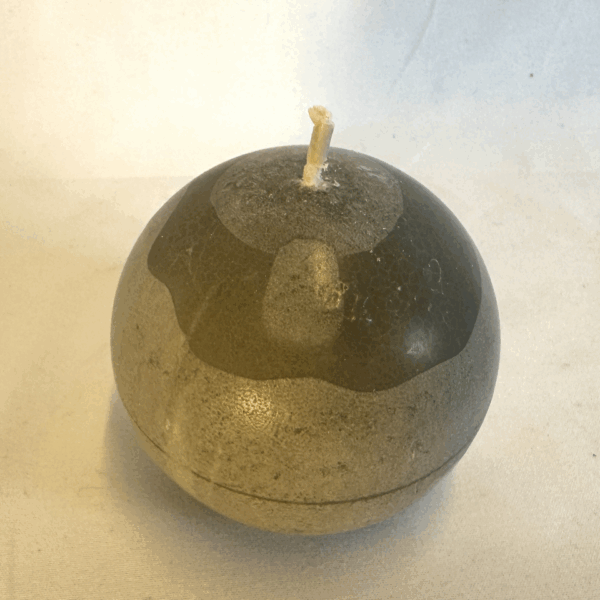 Sphère 6.5cm | Cire d’Olive Grise