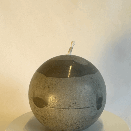 SPHERE_80_Olive_Gris-4 Sphère 8cm | Cire d’Olive Grise