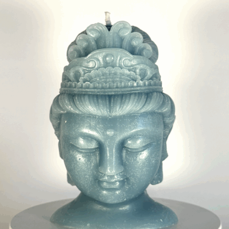 VisageFemme_BleuCiel-1 Visage féminin bouddha | Bleu Ciel 300g
