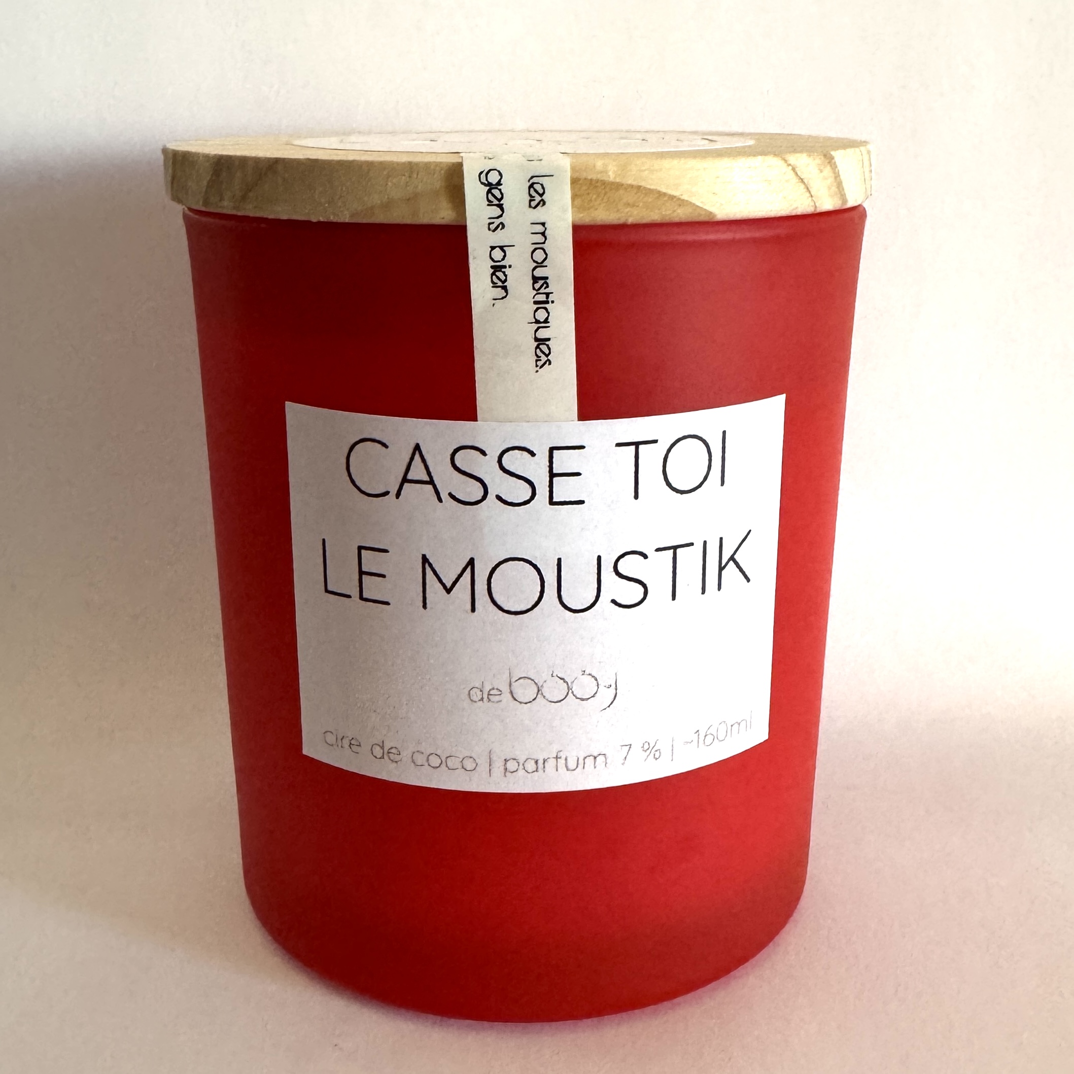 Bougie rouge Swiss Edition 160 ml – croix blanche, cire de coco, fabrication artisanale