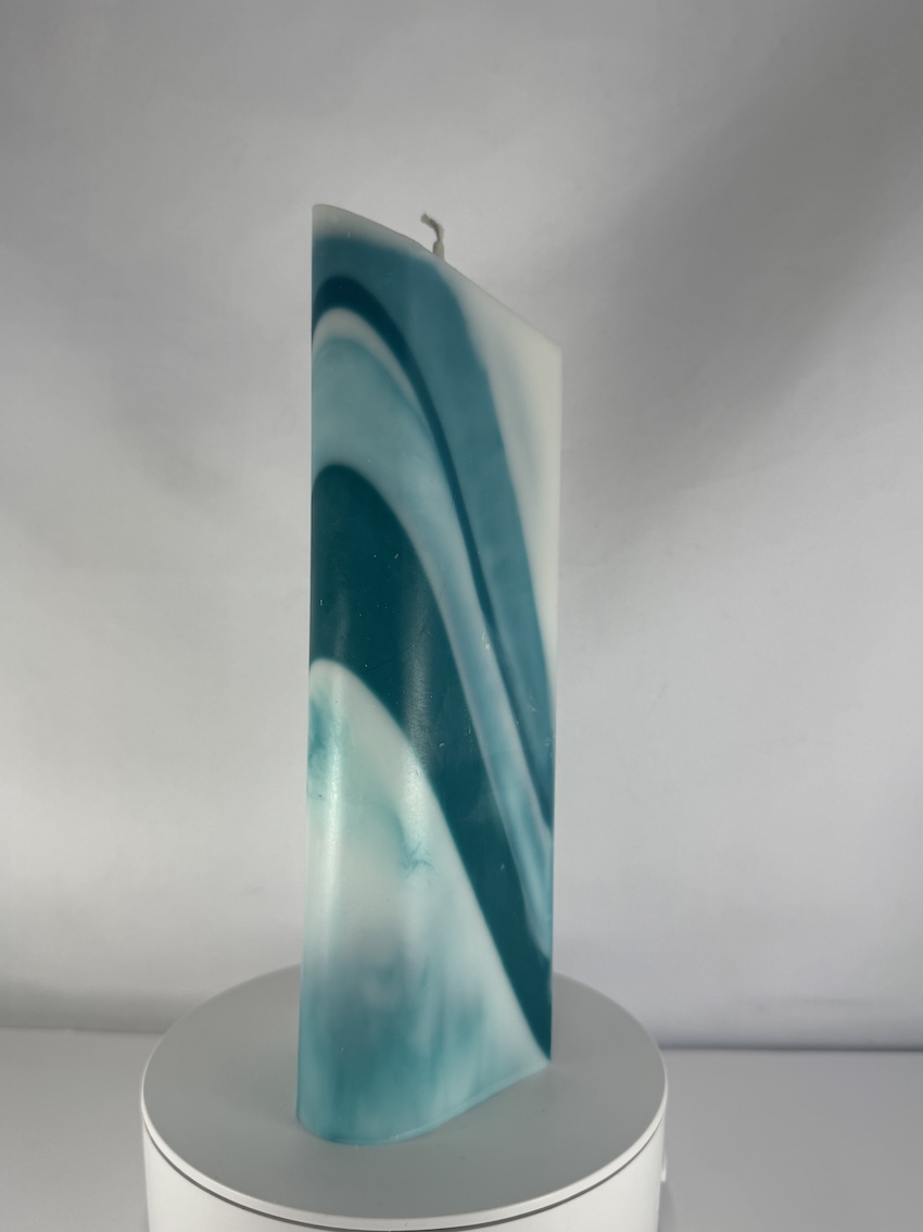 bougie pilier cœur 21 cm en cire végétale — collection SBECK