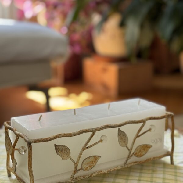 La Zorizontale – bougie 4 mèches moulée Bougie artisanale Zorizontale – rectangulaire et horizontale