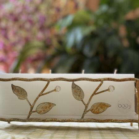 Bougie artisanale Zorizontale – rectangulaire et horizontale