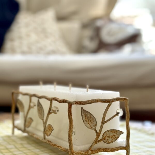 La Zorizontale – bougie 4 mèches moulée Bougie artisanale Zorizontale – rectangulaire et horizontale