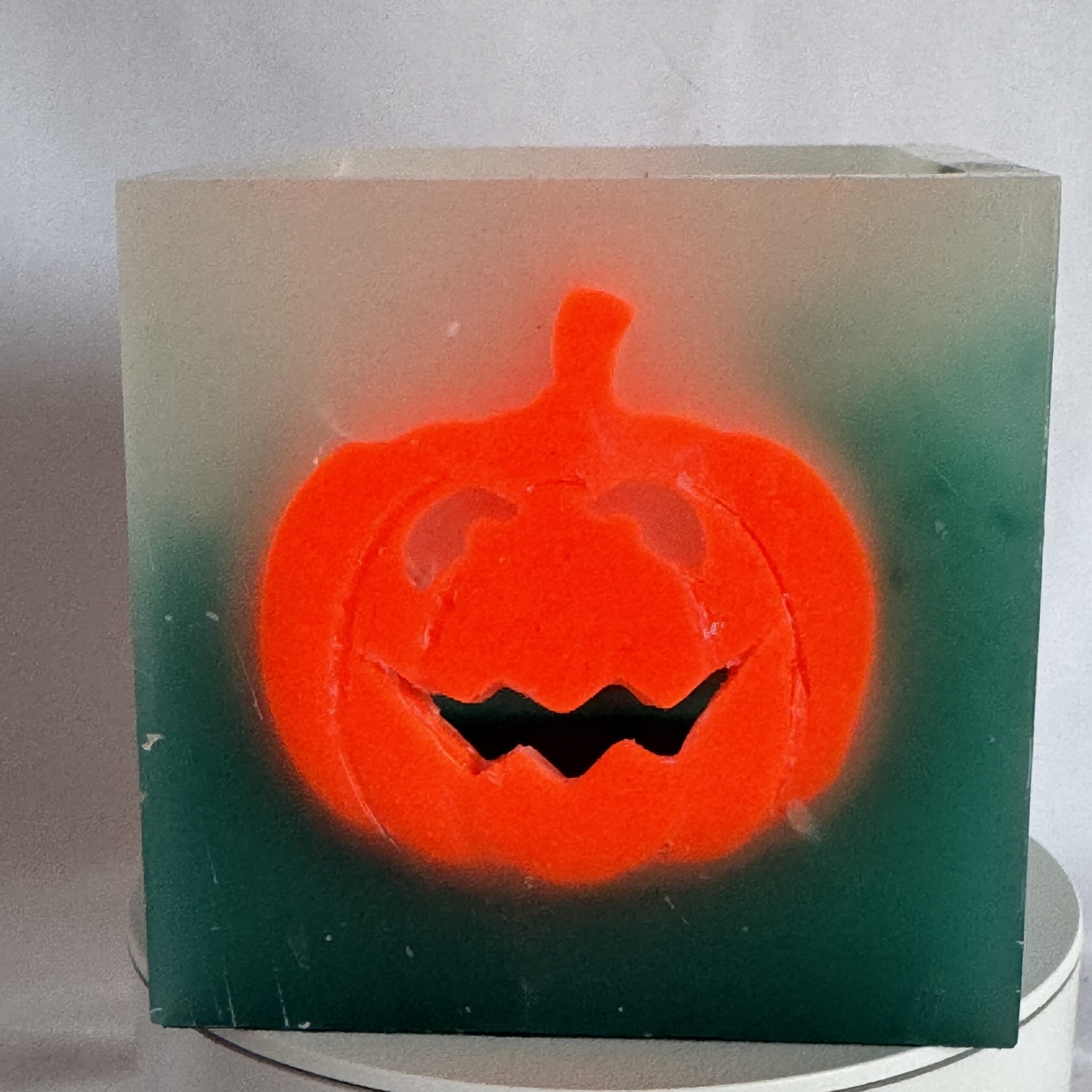 Bougie phosphorescente halloween