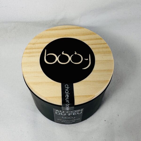 Bougie parfumée Au coin du feu 100 ml – cire soja et minérale, boo-j