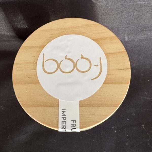 Bougie parfumée “Litchi Citron” 160 ml – création artisanale boo-j, en Suisse, fraîche, fruitée et lumineuse.