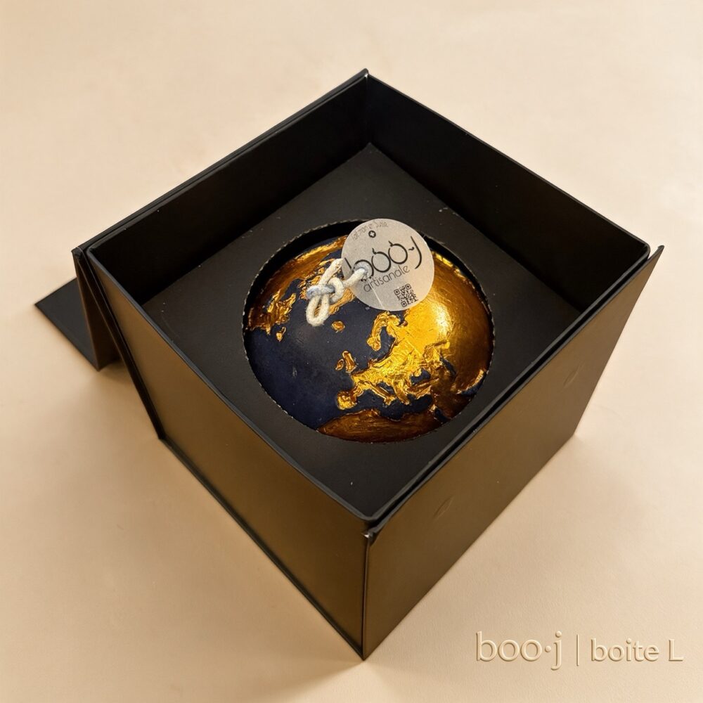 Coffret cadeau L – Boîte cubique pour bougies Boîte cadeau cubique L pour bougies sphères et cubes de 12 cm