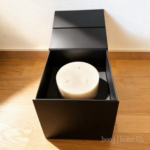 Coffret Cadeau XL – Boîte pour Grandes Bougies Grande boîte cadeau XL pour bougies monumentales et cylindres 3 mèches.