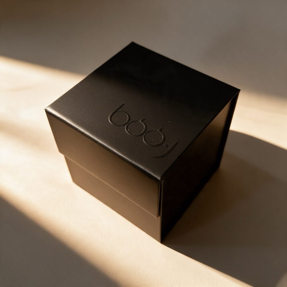 Coffret Cadeau XS – Boîte pour Petites Bougies Boîte cadeau XS pour petites bougies et pots moyens.