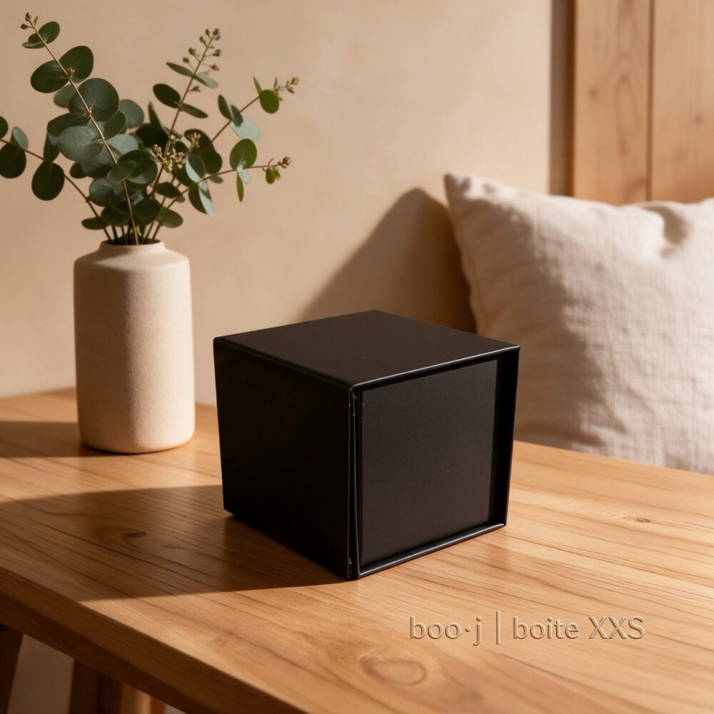 Coffret Cadeau XXS – Mini Boîte pour Micro Bougies Mini boîte cadeau XXS pour micro-bougies et petites sphères.